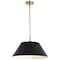 Nuvo Dover 3-Light Large Pendant Black with Vintage Brass 60/7414 - alternate 5